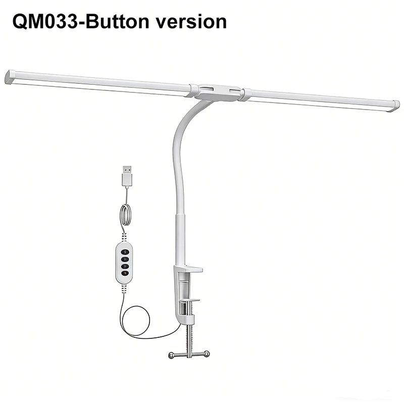 DUMILOO Double Head Clip On Adjustable LED Lamp