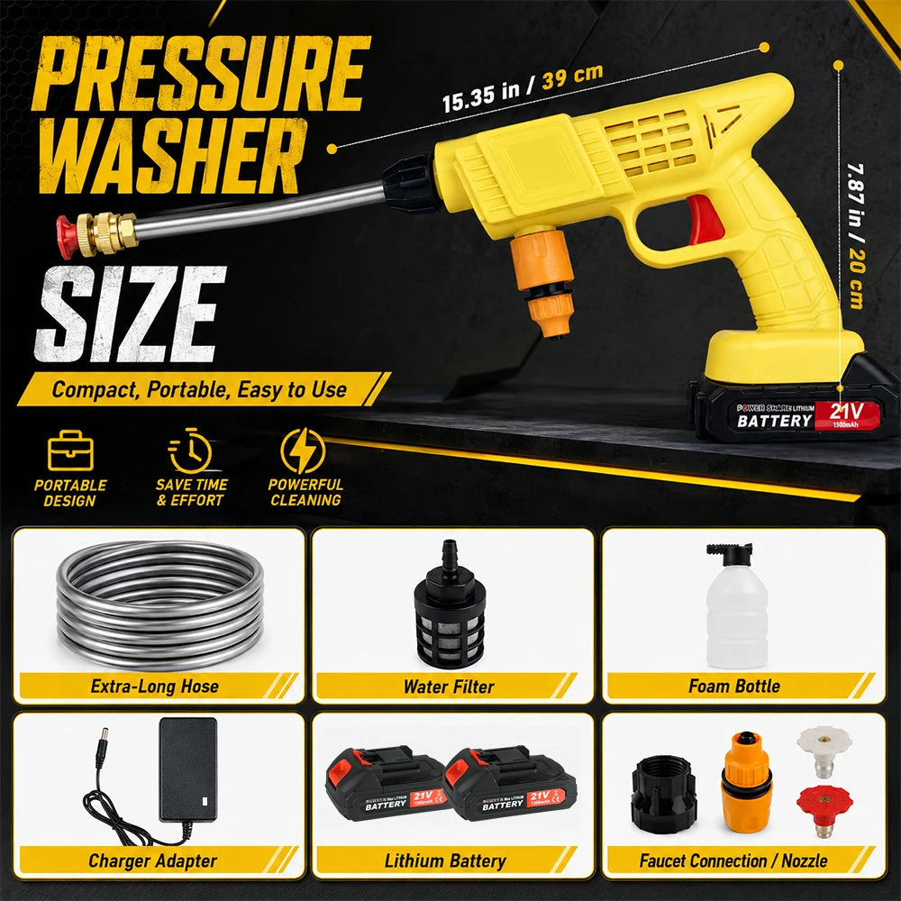 Cordless 21V High Pressure Car Cleaning Sprayer