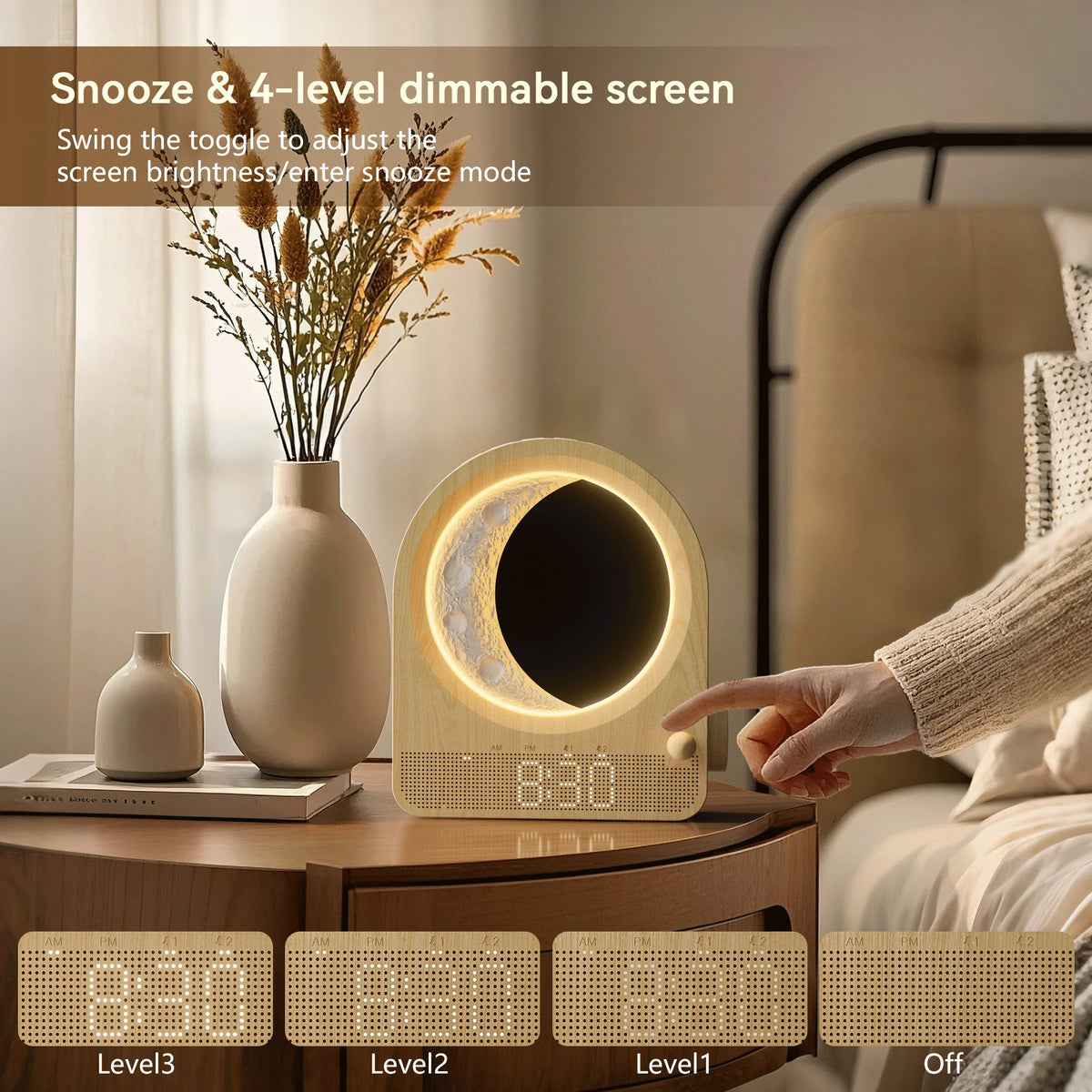 Blonbar Sunrise Alarm Clock With Moon Lamp
