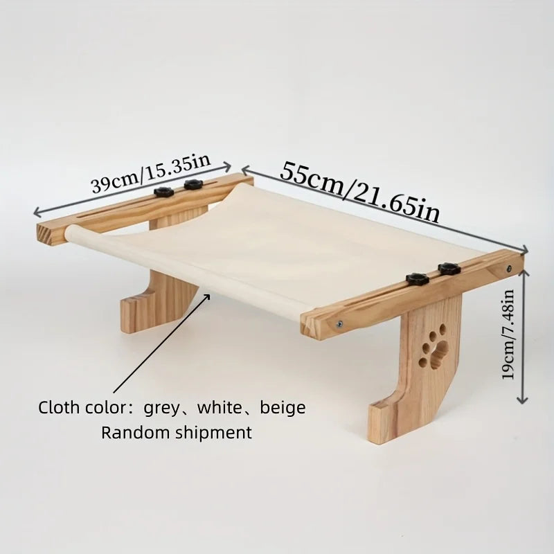 CZBNYX Pine Wood Cat Window Sill For Indoor Cats