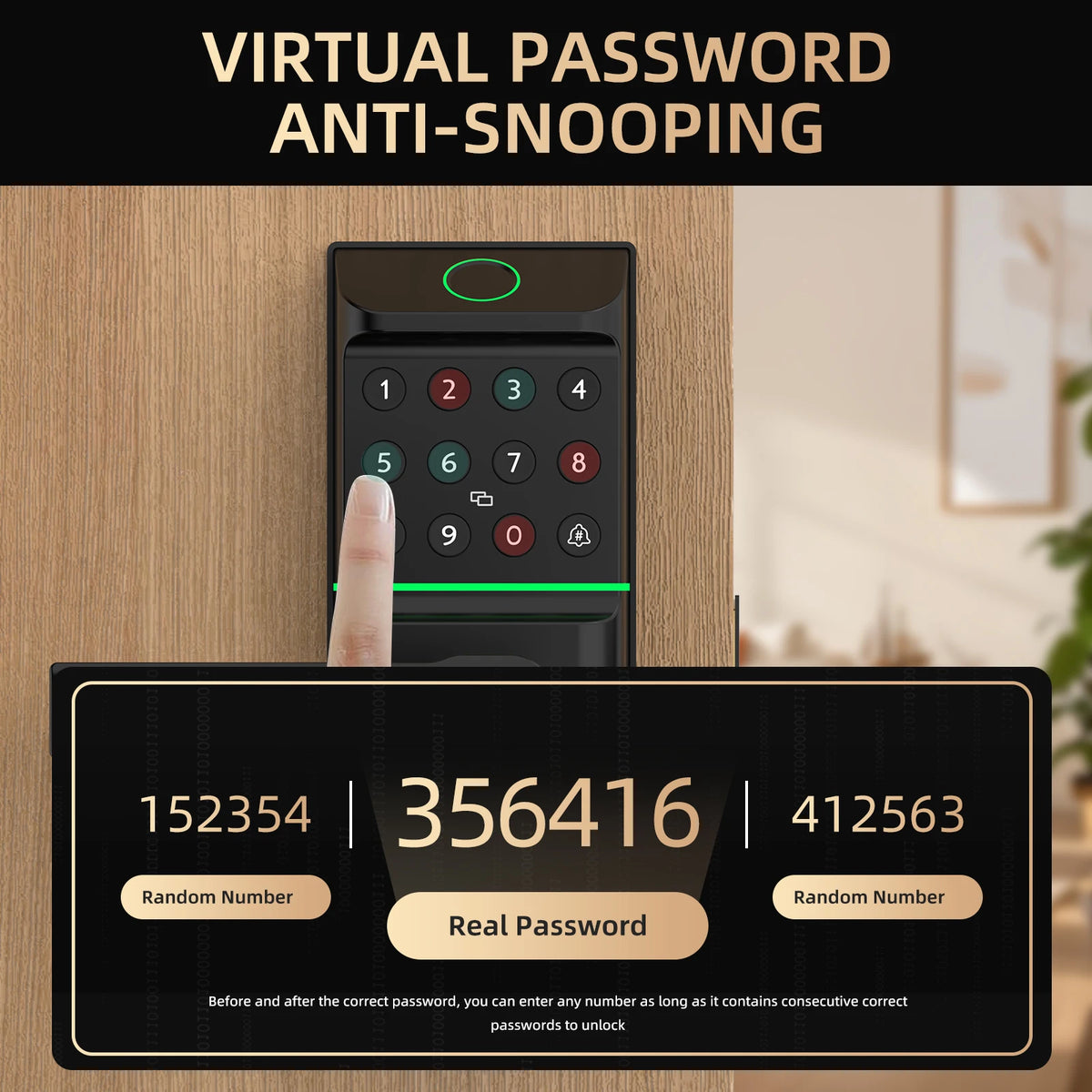 Viladepot Smart Fingerprint Door Lock With Keypad