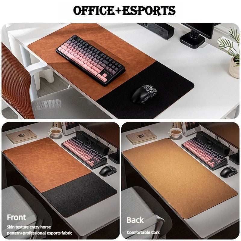 Xummen Double Sided Waterproof Leather Desk Mat