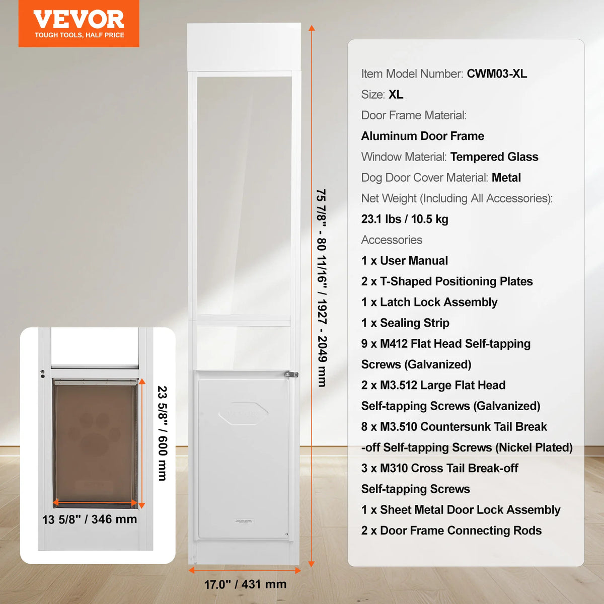 Adjustable Dog Door For Sliding Glass Doors