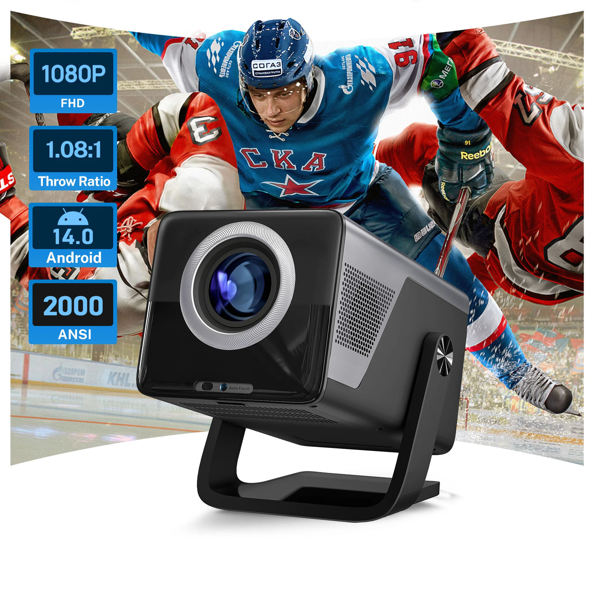 LynCast Auto Focus Android Projector