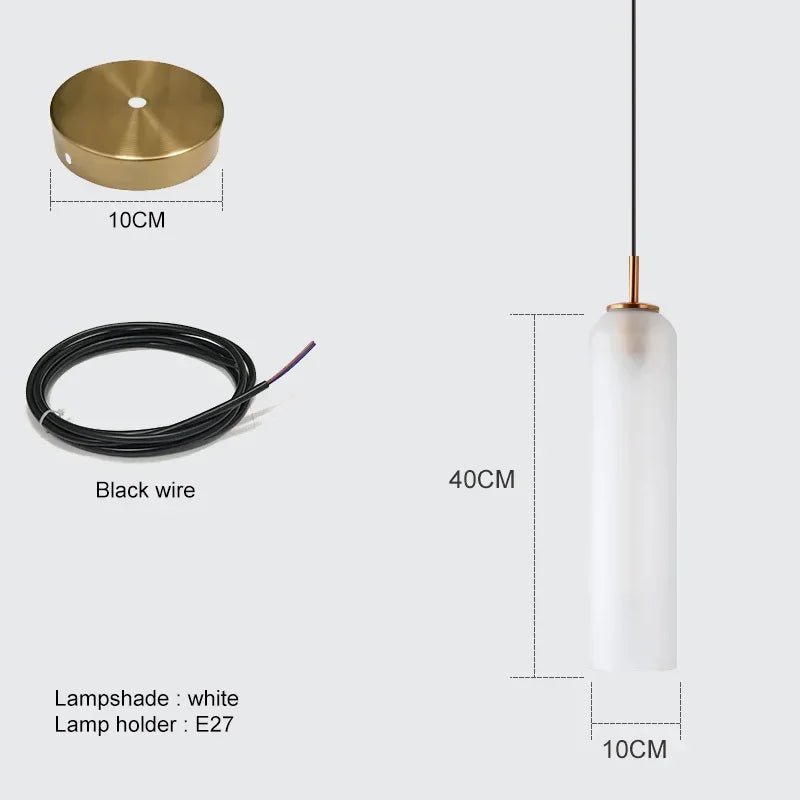 TAONUANSHU Modern Glass LED Wall Light