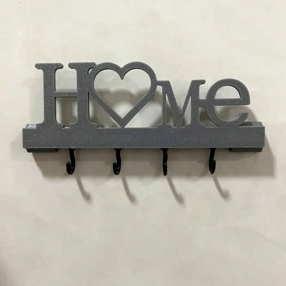 Heart Shape Key Holder Wall Mounted Organizer With Hooks