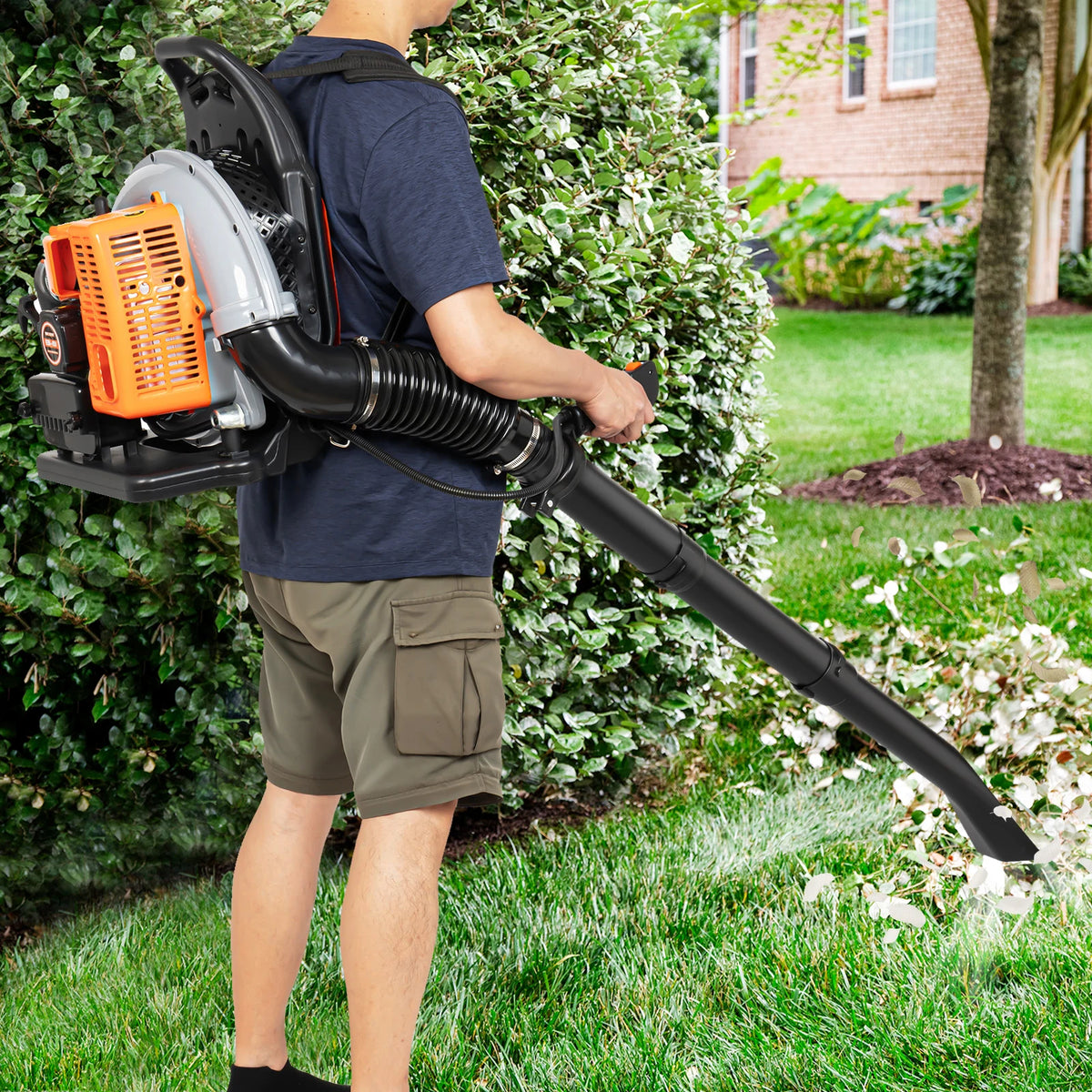 Gas Powered Backpack Leaf Blower for Lawn and Garden