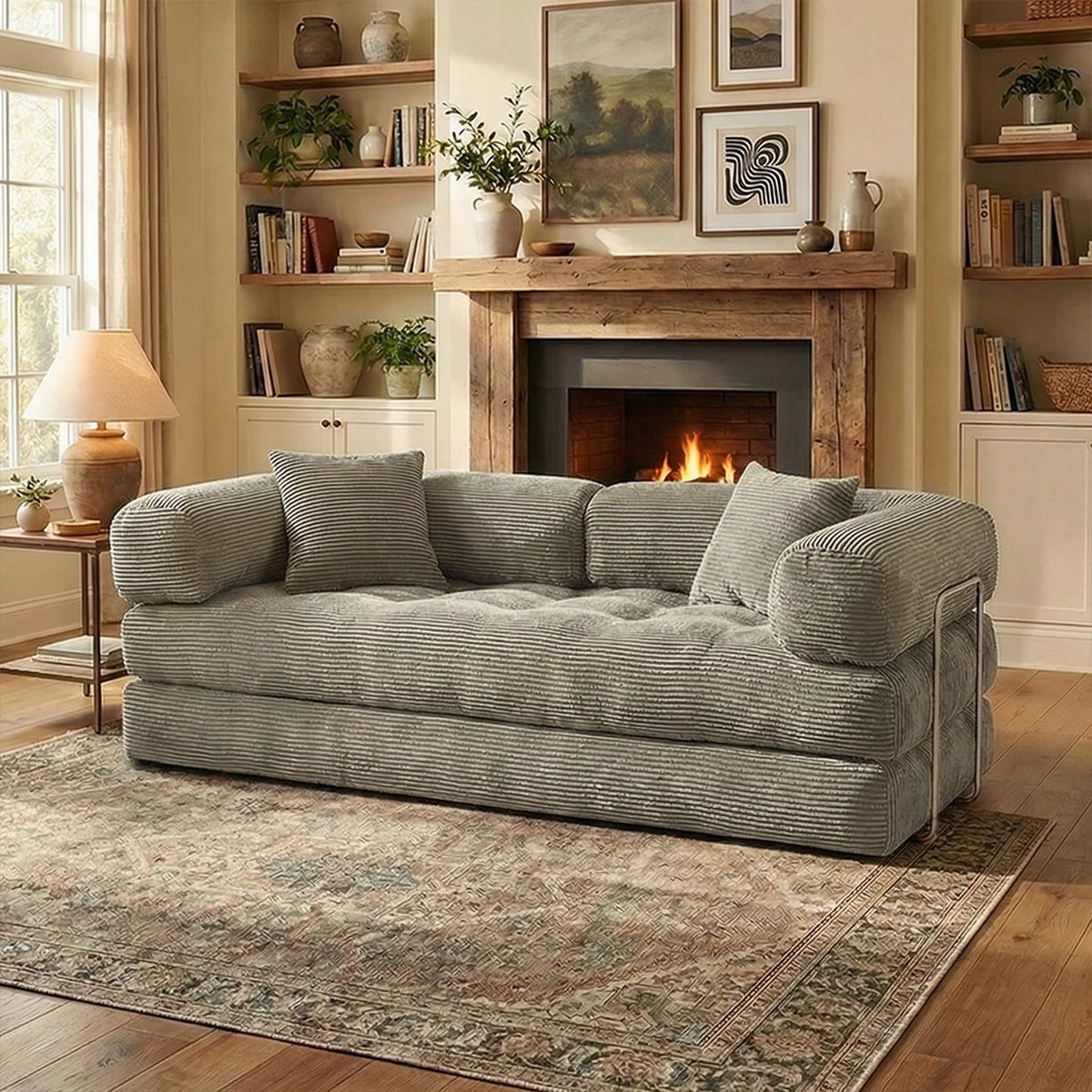 YQzyphyna Futon Sofa Bed 4 In 1 Convertible Couch