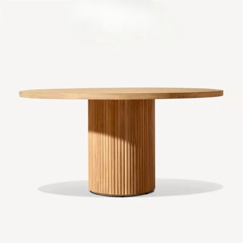 Outdoor Patio Dining Table And Chair Set With Teak Frame