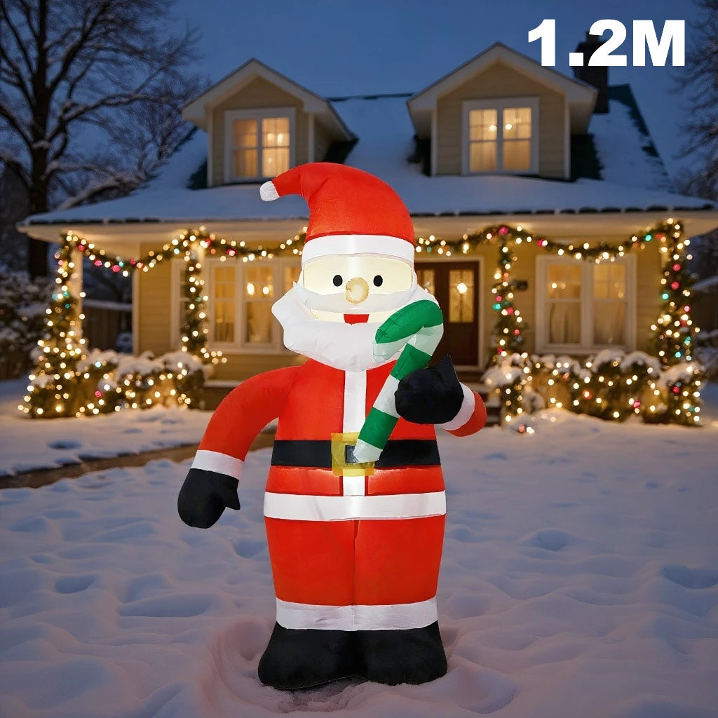 AlliLit LED Christmas Gingerbread Man Inflatable Decor