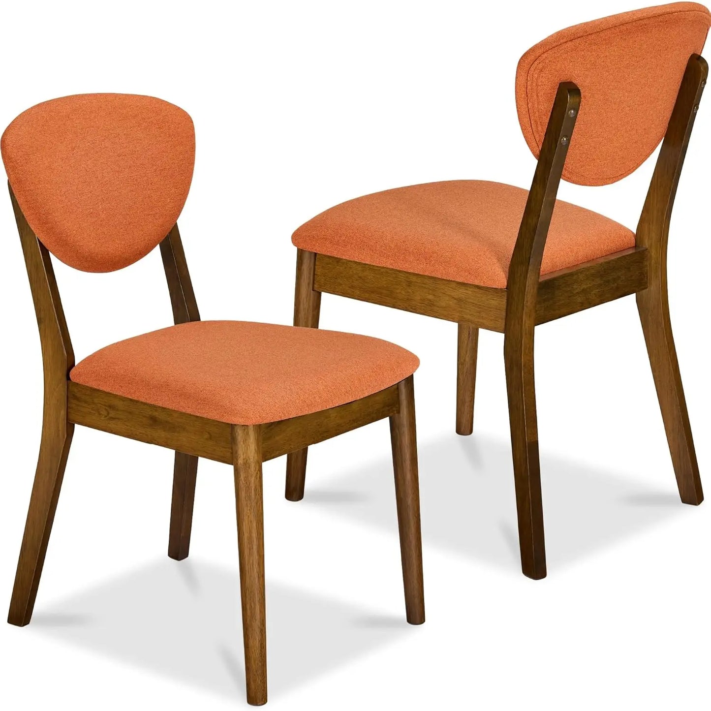 Dining Chairs Set Of 2 Mid-Century Modern Upholstered