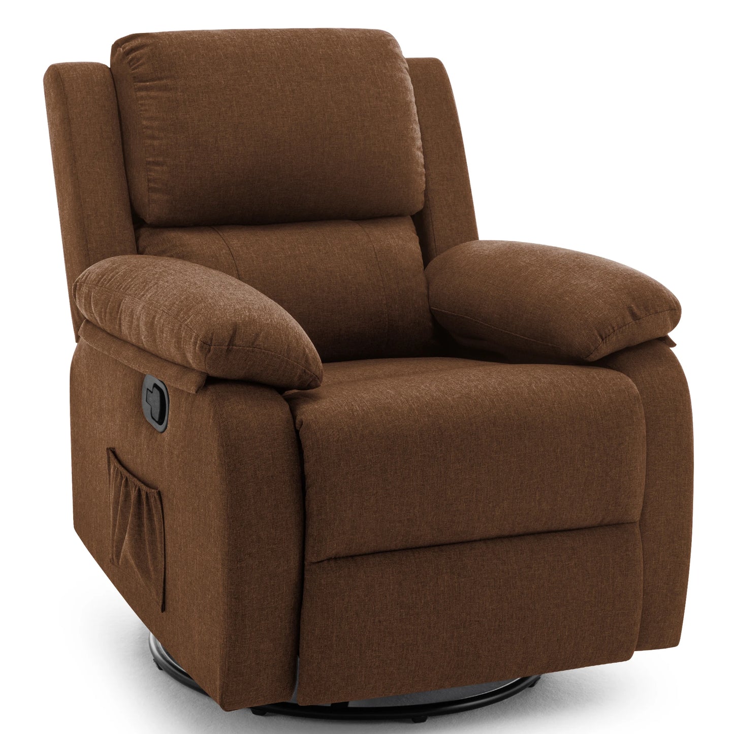Korser 360 Swivel Fabric Rocker Chair for Adults