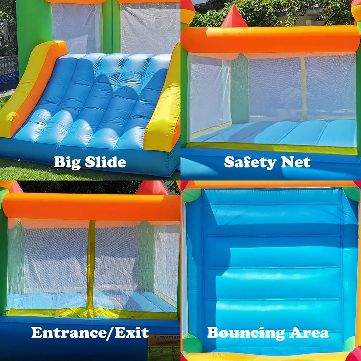 YARD Inflatable Bounce House With Slide And Blower
