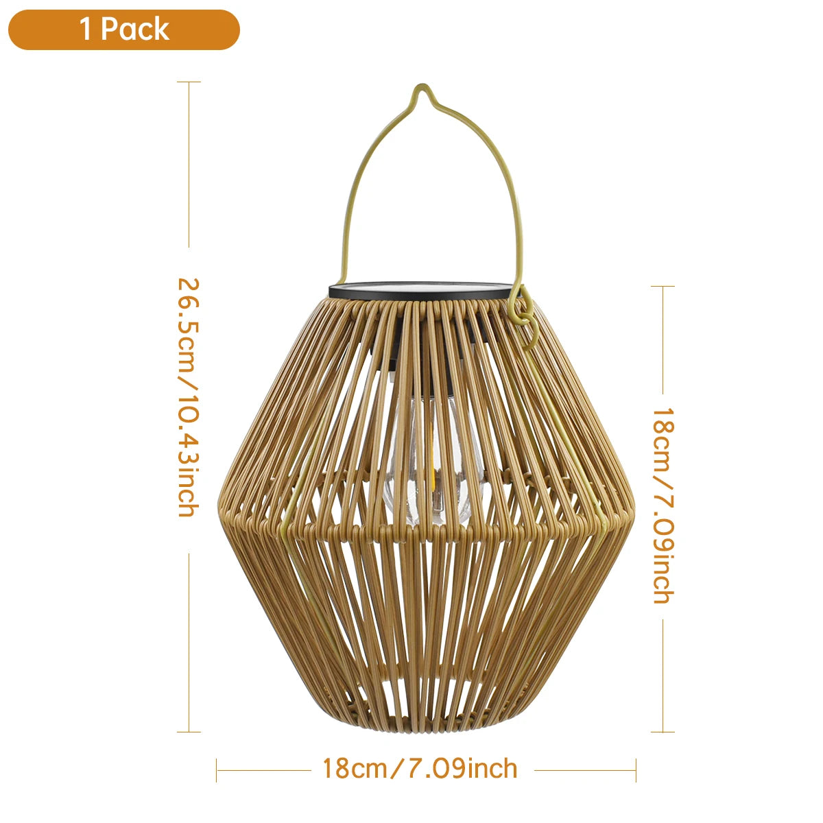 Amaryllis Solar Lantern Outdoor Waterproof Hanging Lamp