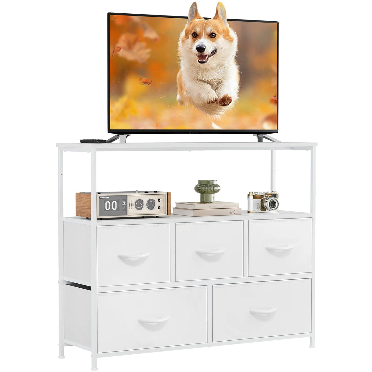 MCQ TV Stand Media Console With Storage Drawers