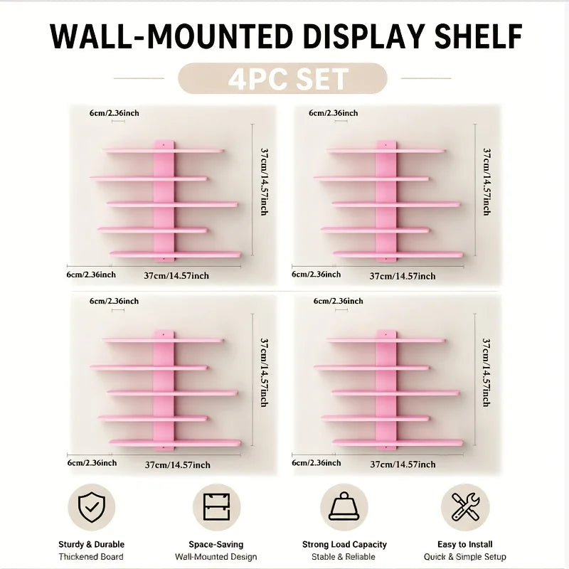 Floating Wall Display Shelves for Figurines