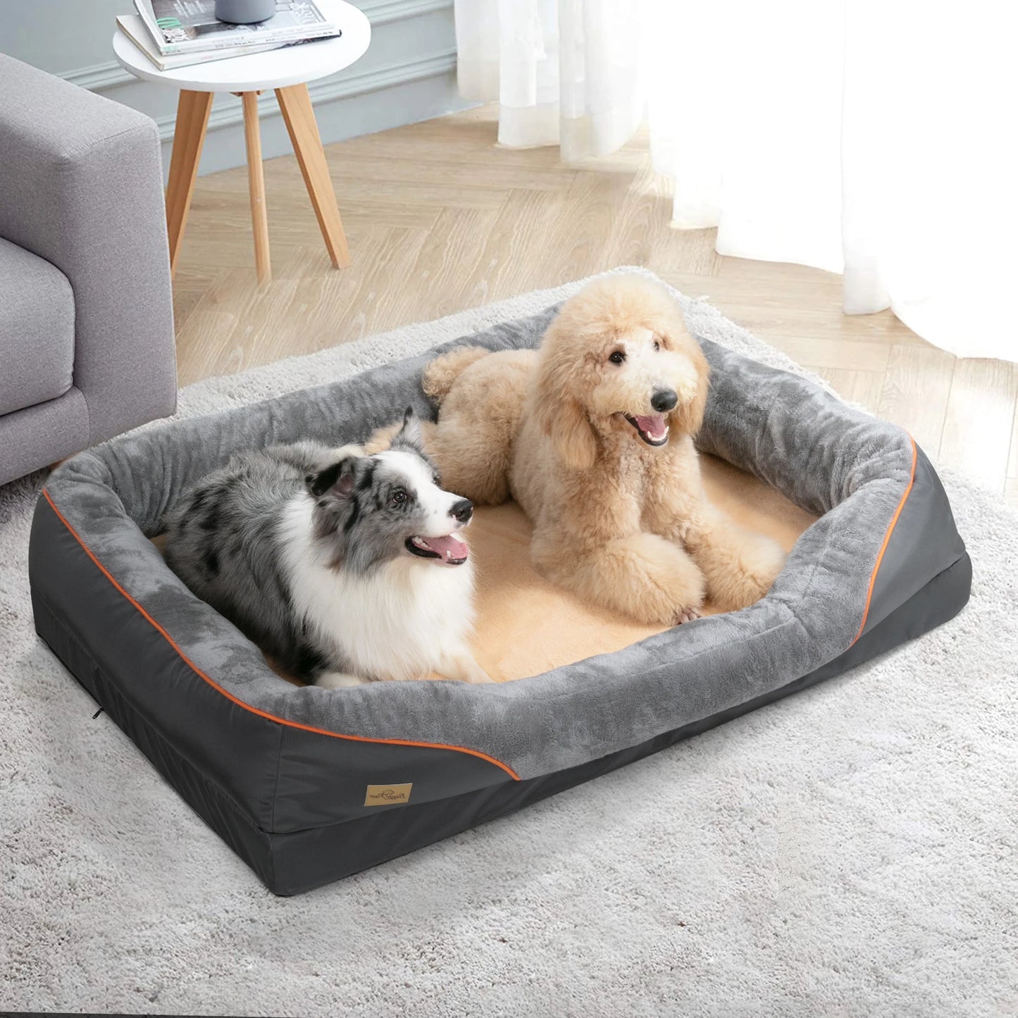 Bingopaw Dog Bed With Waterproof Removable Washable Cover