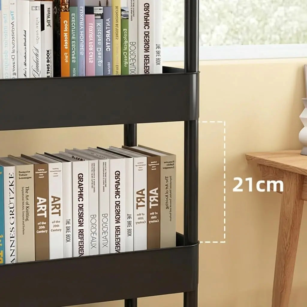 5-Tier Rolling Plastic Utility Storage Cart