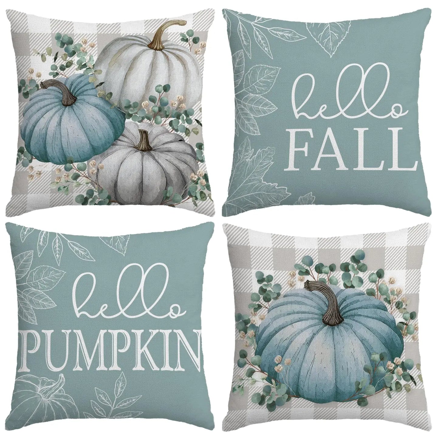 Halloween Ghost Bat Striped Sofa Pillow Covers