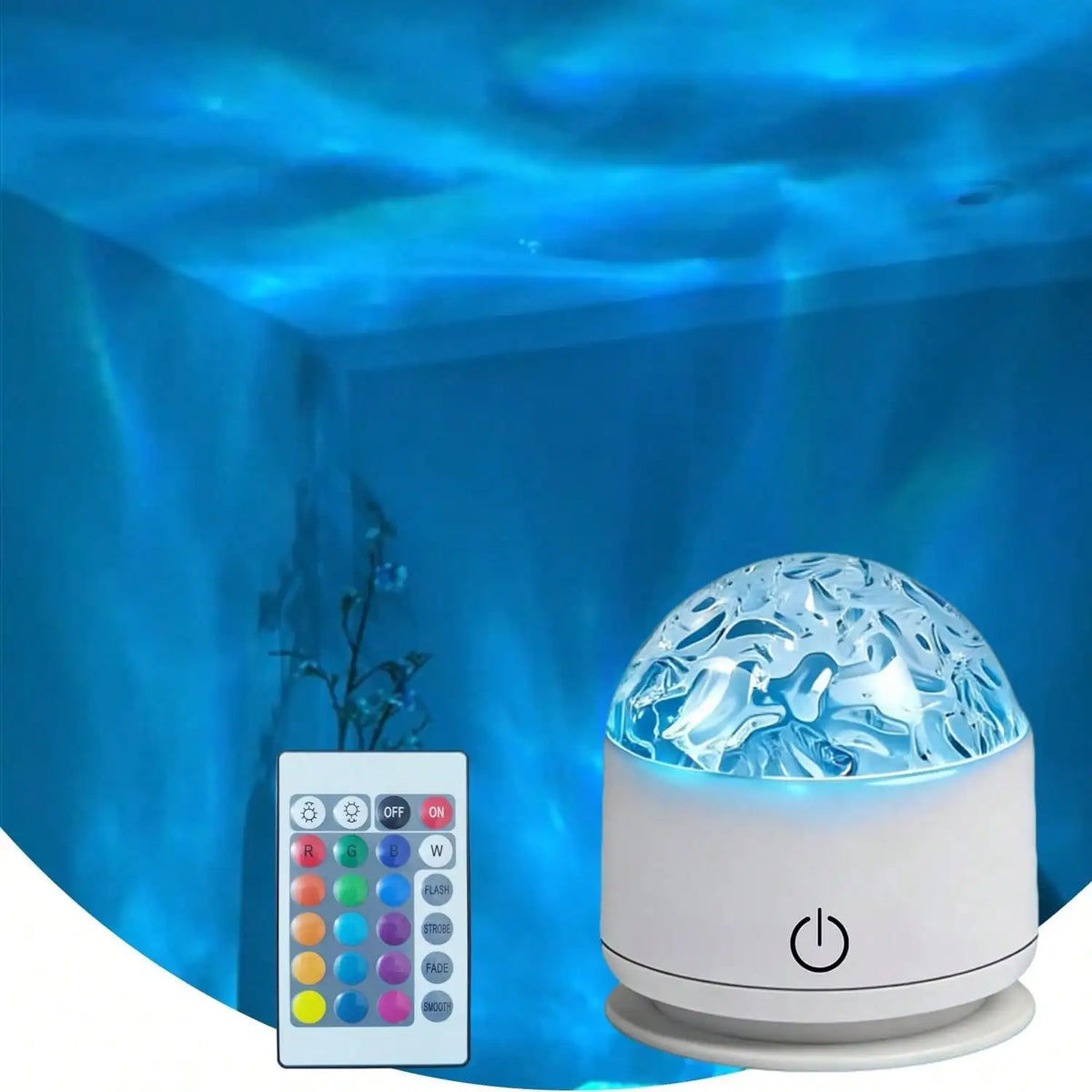 Rechargeable 3D Aurora Wave Projector With Remote