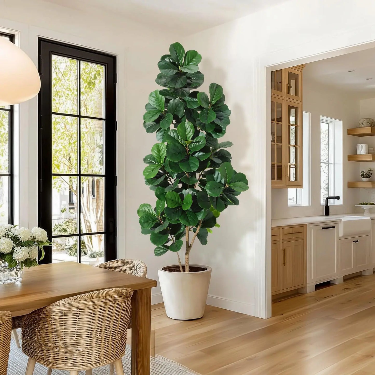 Artificial Fiddle Leaf Fig Tree With 141 Leaves