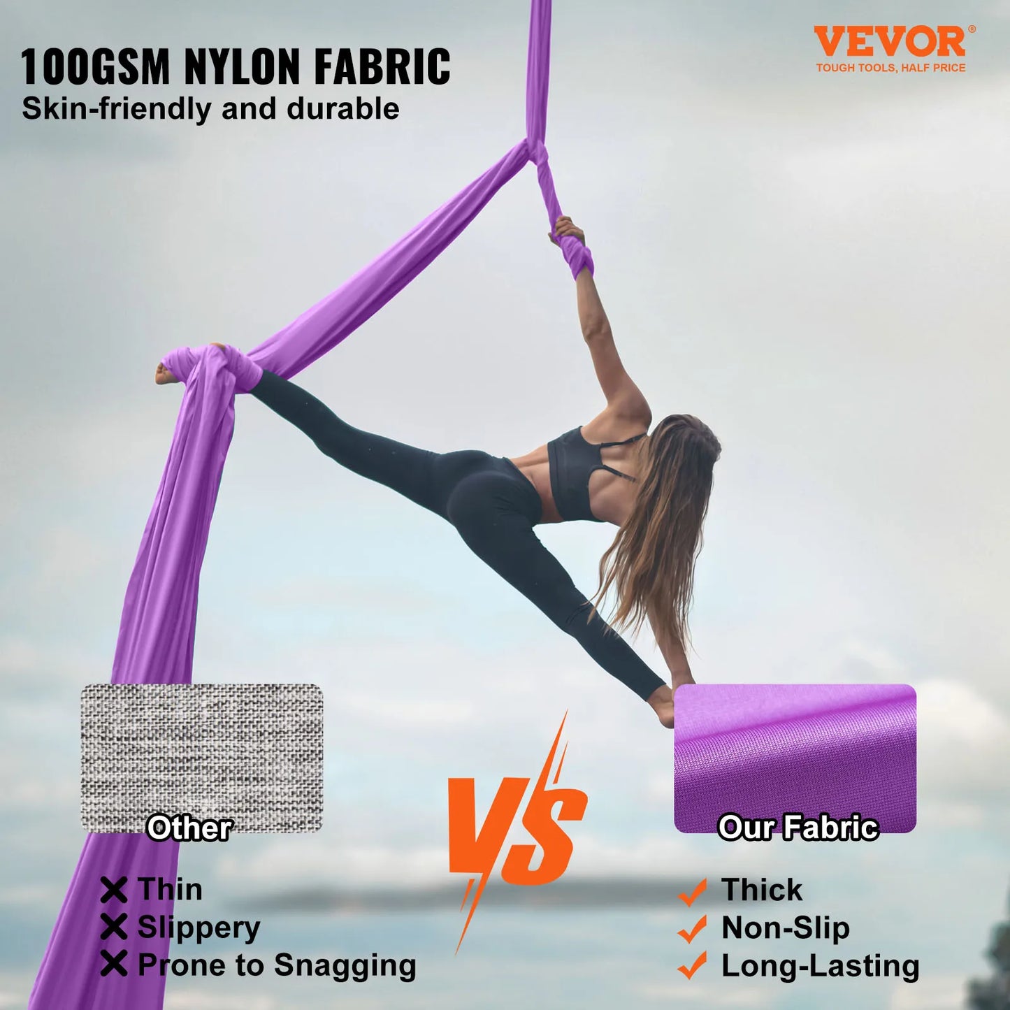 Vevor Premium Nylon Aerial Yoga Hammock Kit