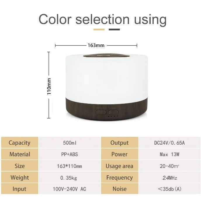 Miflame Ultrasonic Aroma Diffuser Mist Humidifier