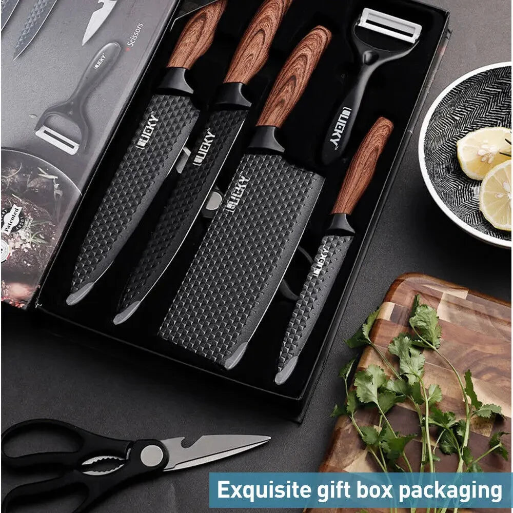 MDHAND Stainless Steel Kitchen Knife Set