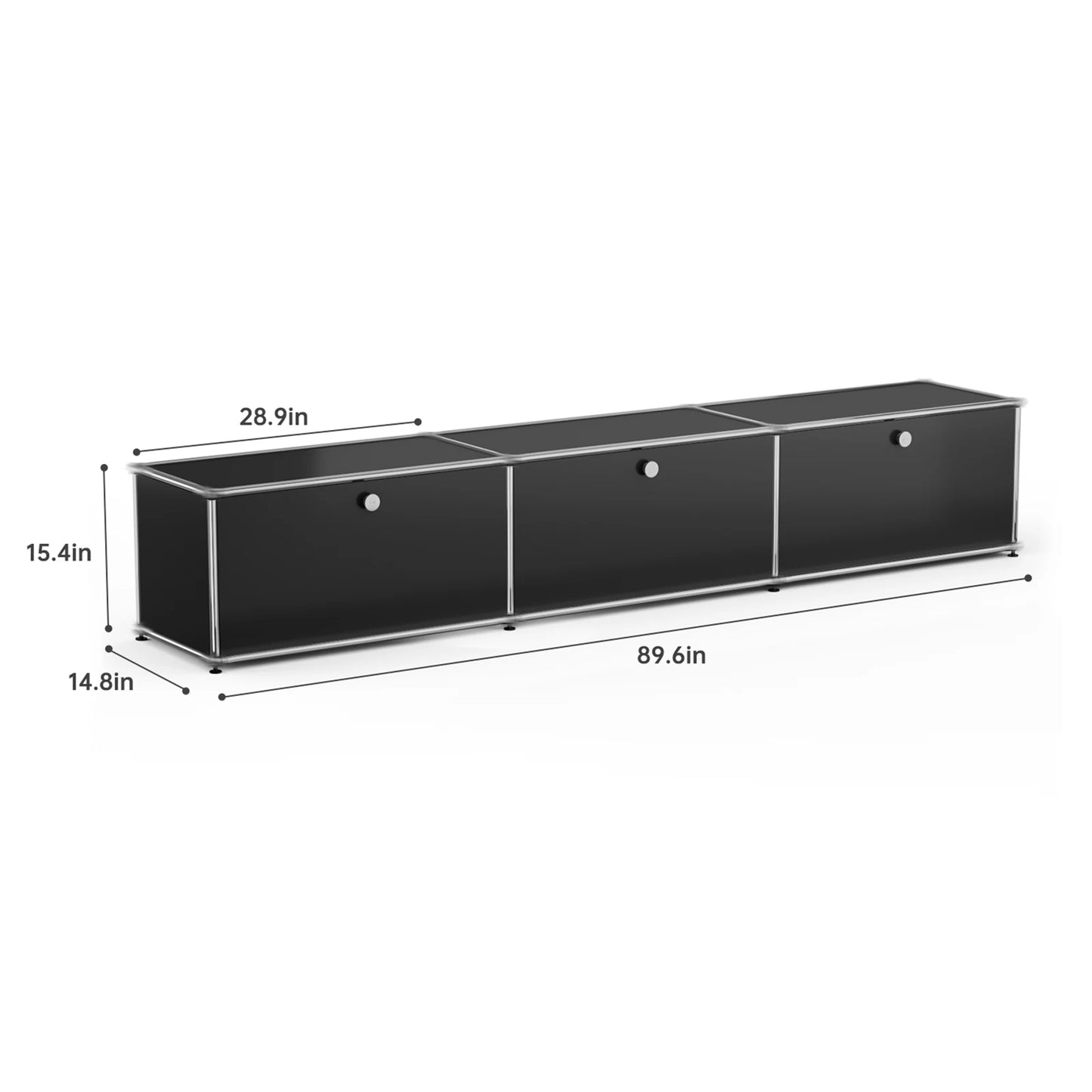 Modern Stainless Steel Storage Cabinet TV Stand