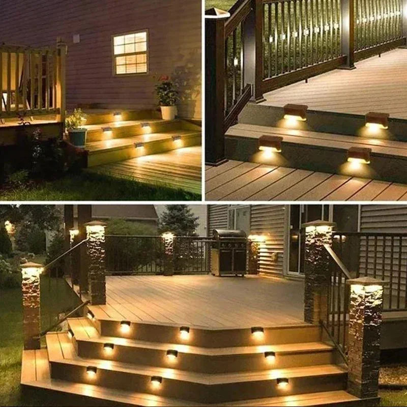Super-Cheese Solar Deck Lights Outdoor LED Fence Pathway