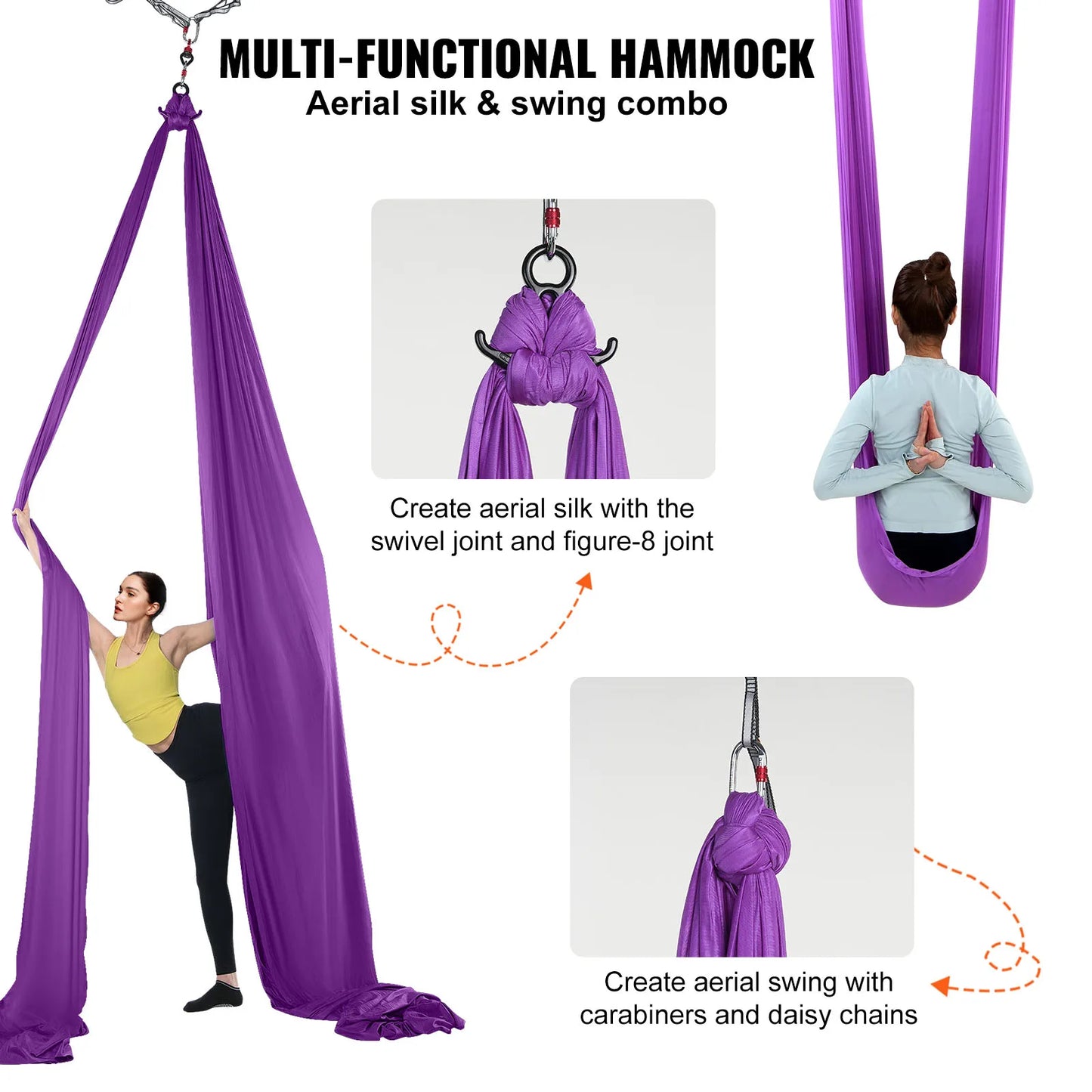 Vevor Premium Nylon Aerial Yoga Hammock Kit