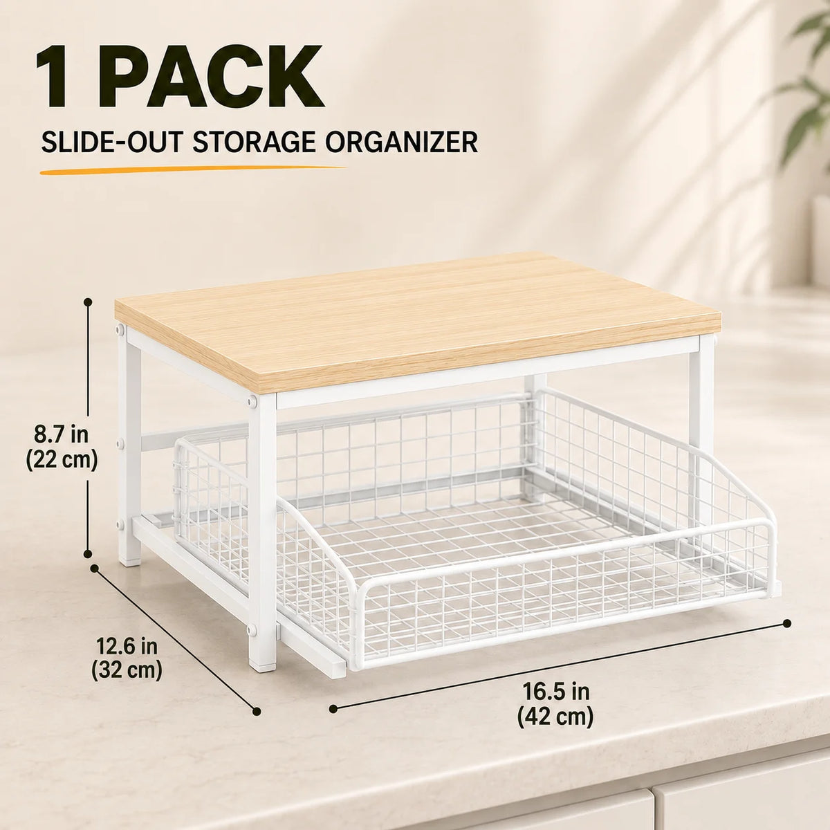 Kitchen Microwave Stand With Drawer Organizer