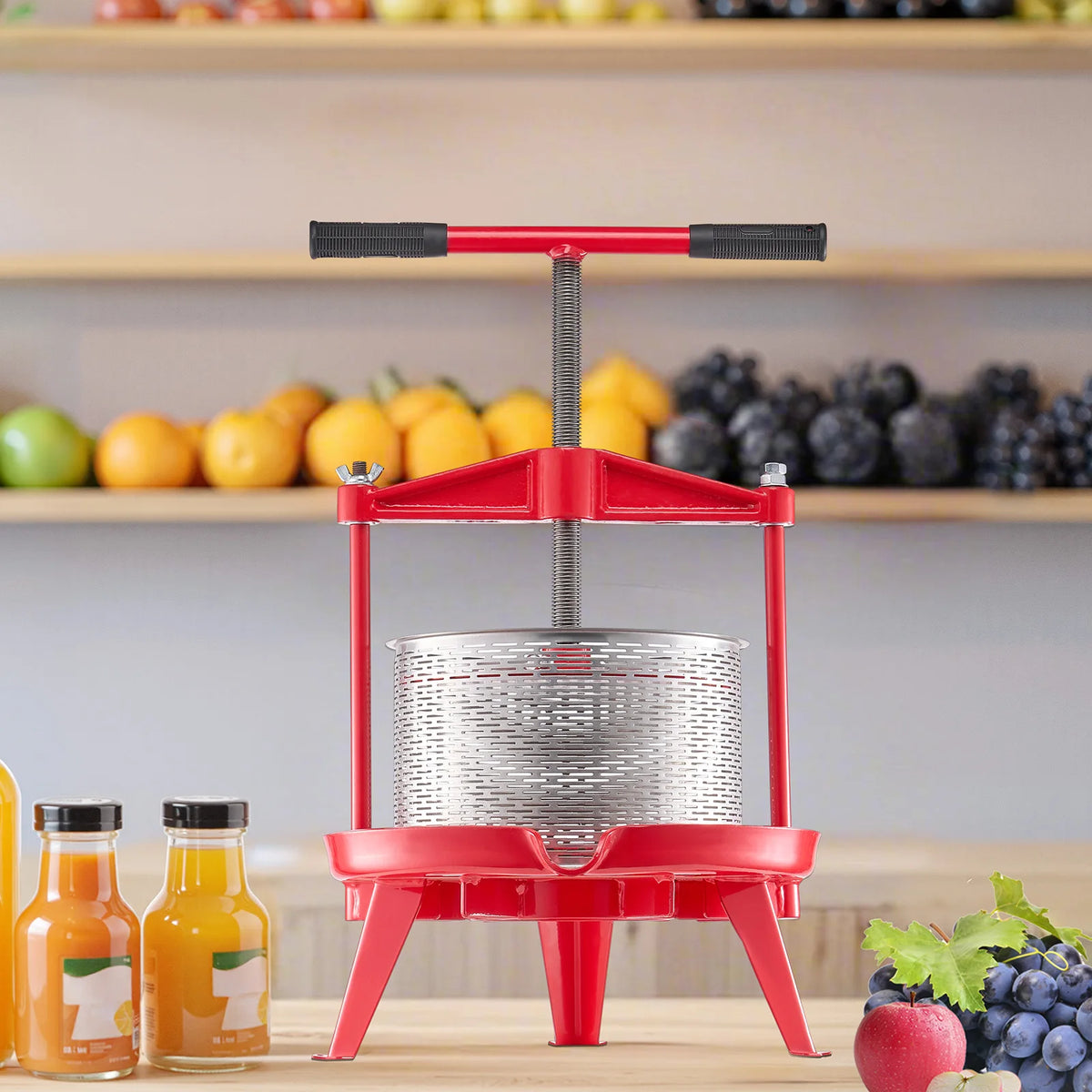 Stainless Steel Manual Fruit Wine Press for Juice Making