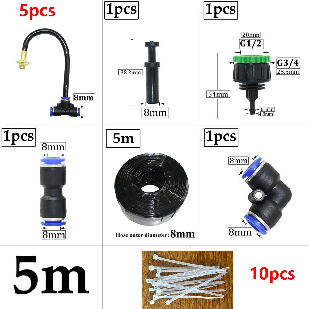 WYZXM Garden Irrigation And Plant Misting Kit