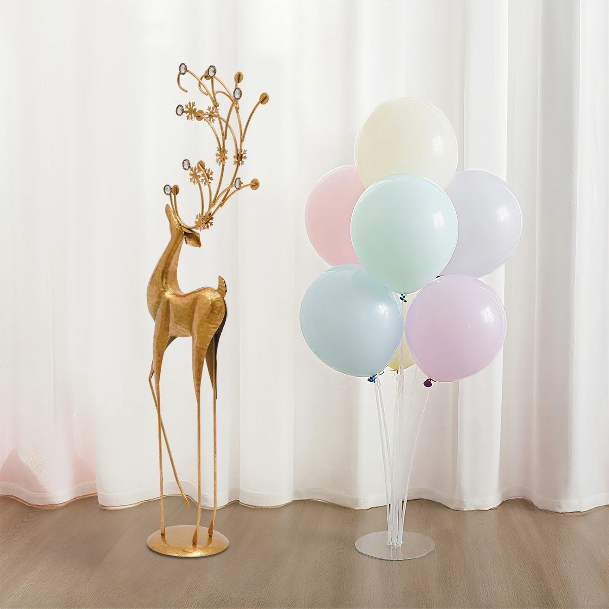 Retro Metal Deer Statue for Elegant Home Decor