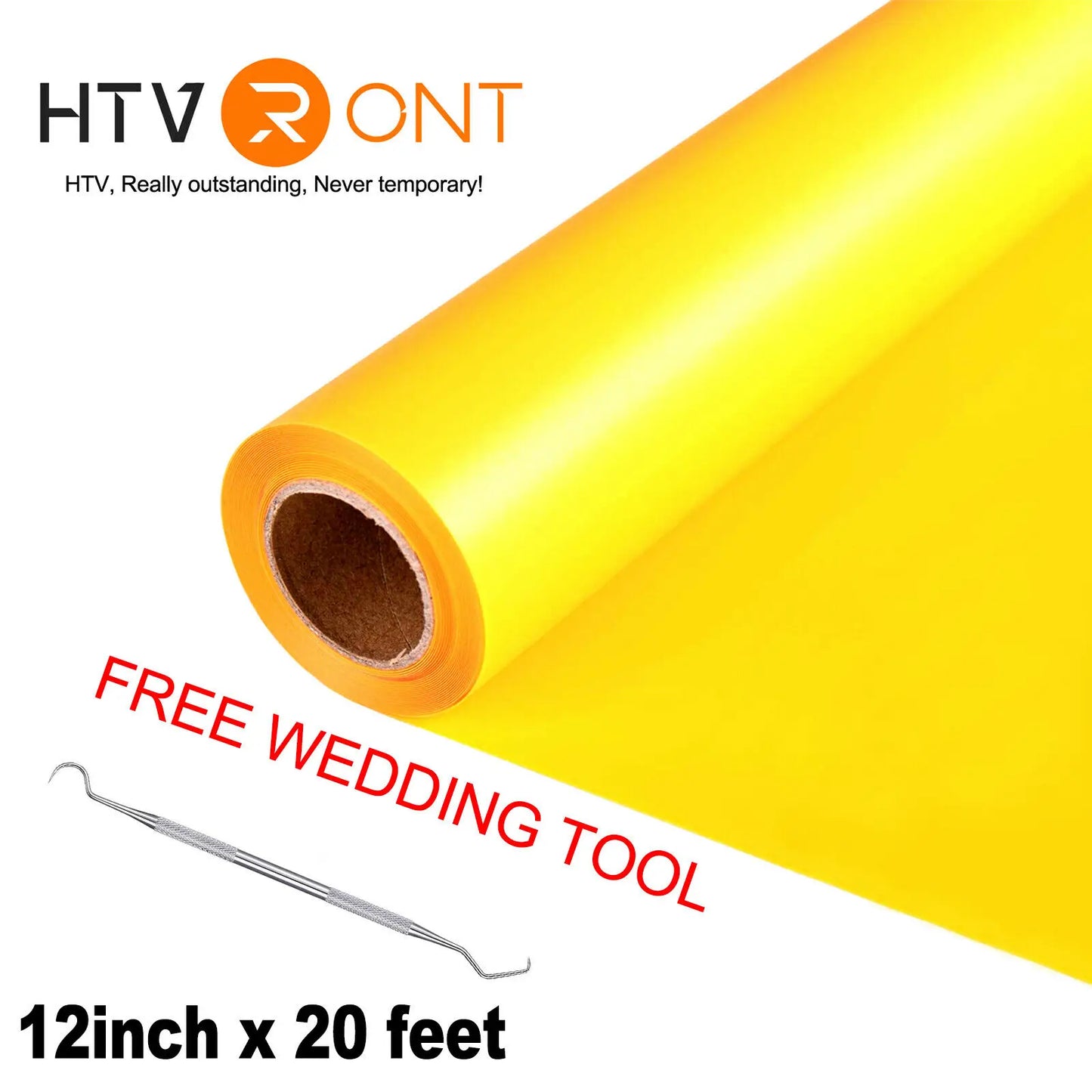 HTVRONT 12"X20ft/30x600cm Heat Transfer Vinyl Roll for T-shirt Garment Craft Heat Press DIY HTV Film For Printing Clothes Cricut