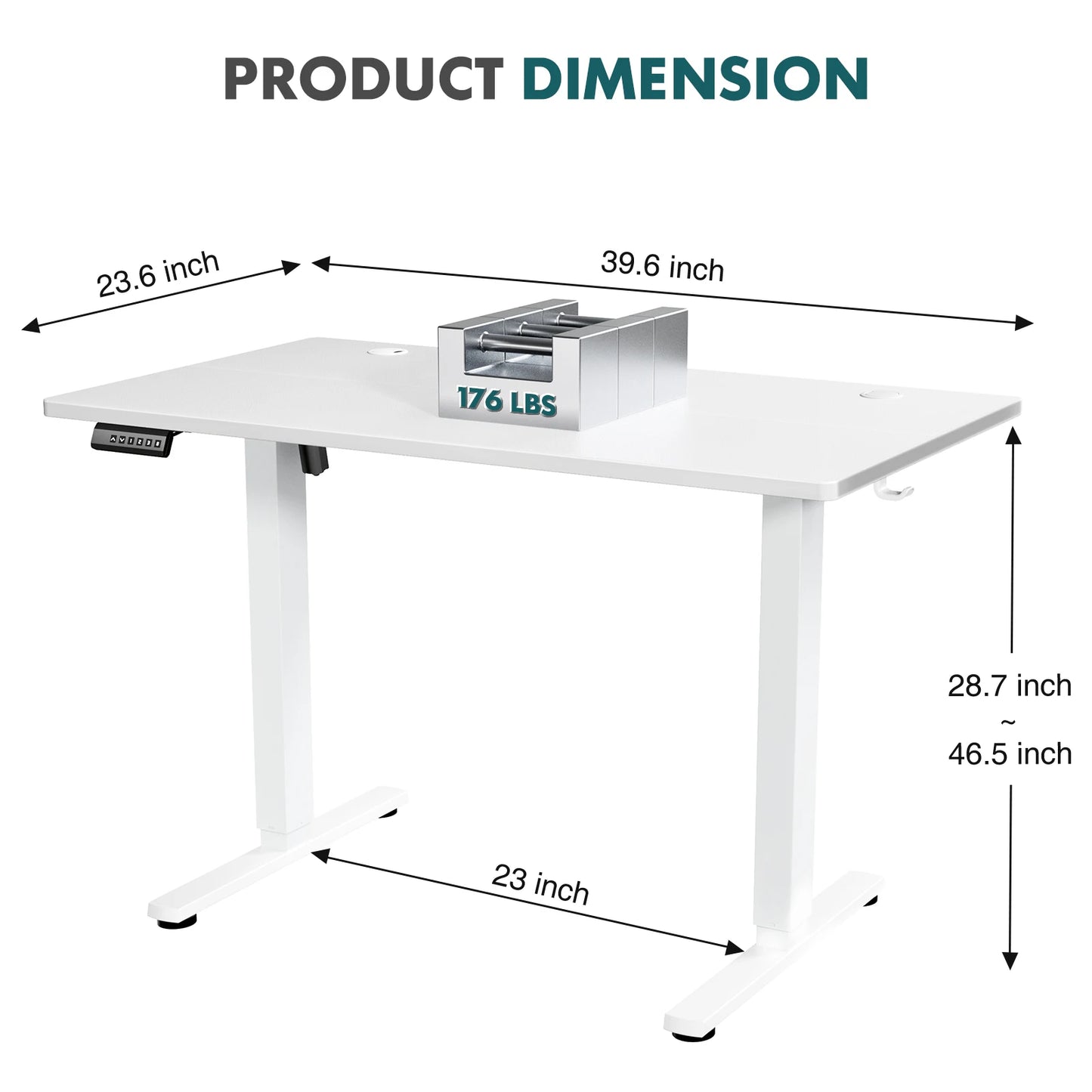 Jhk Electric Standing Desk Height Adjustable Office Table