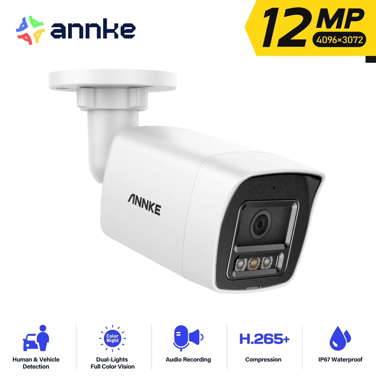 Annke 12MP POE Outdoor Security Camera