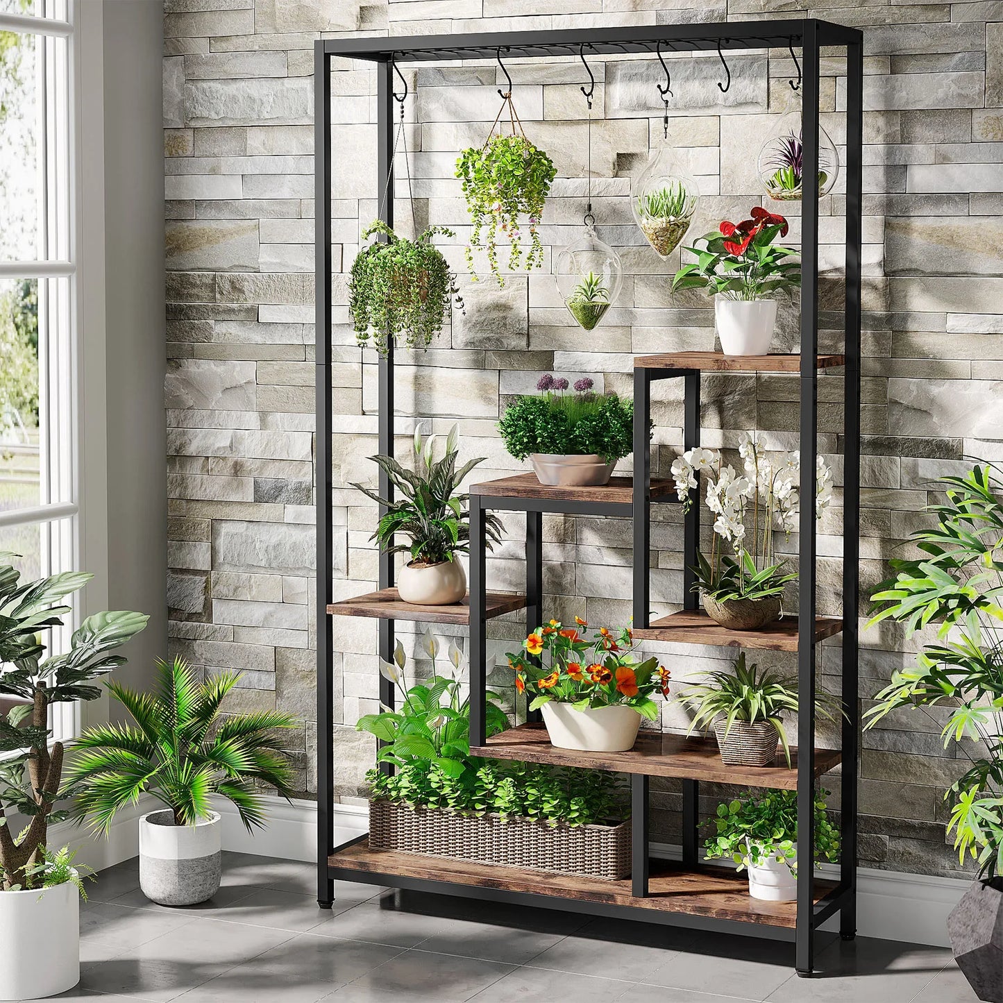 Tribesigns Indoor Plant Stand with Shelf