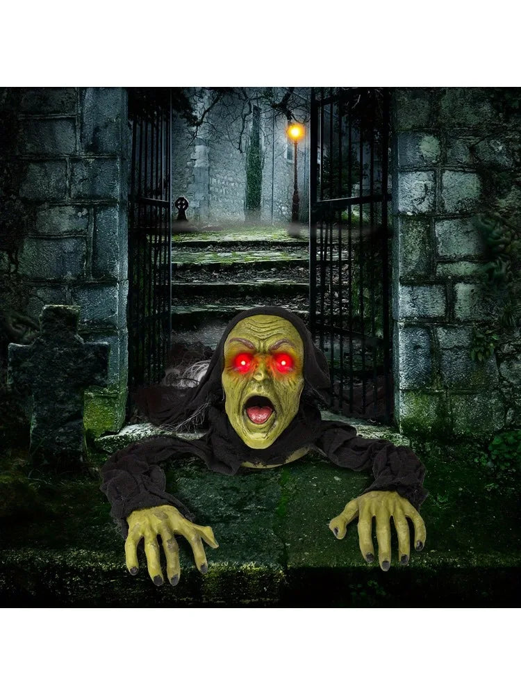 Joyfy Realistic Crawling Zombie Halloween Groundbreaker