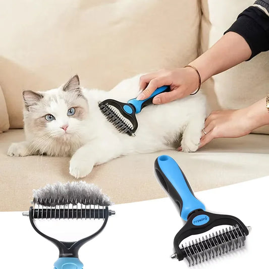 Double Sided Pet Grooming Brush for Dogs and Cats