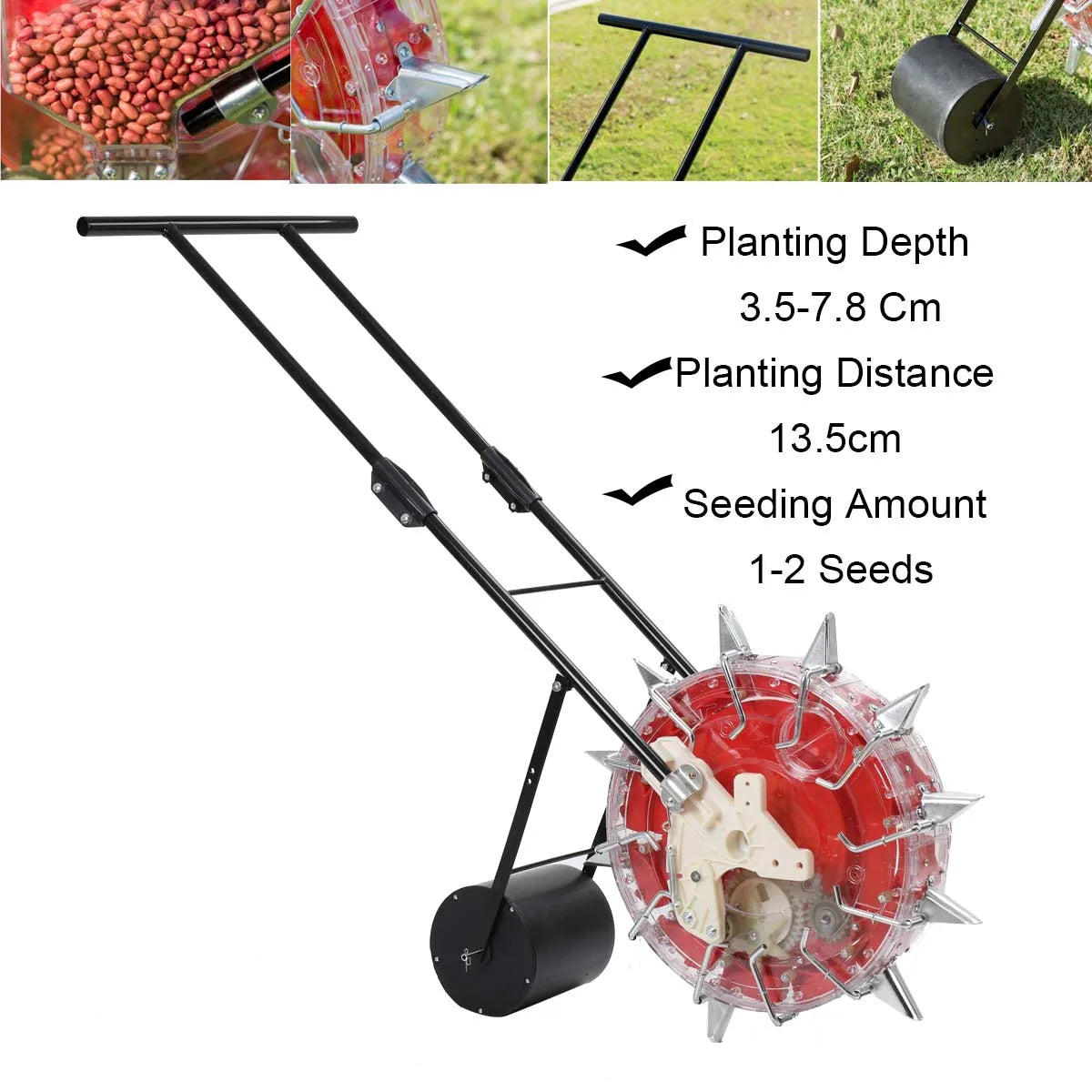 Hand Push Roller Seeder And Fertilizer Applicator