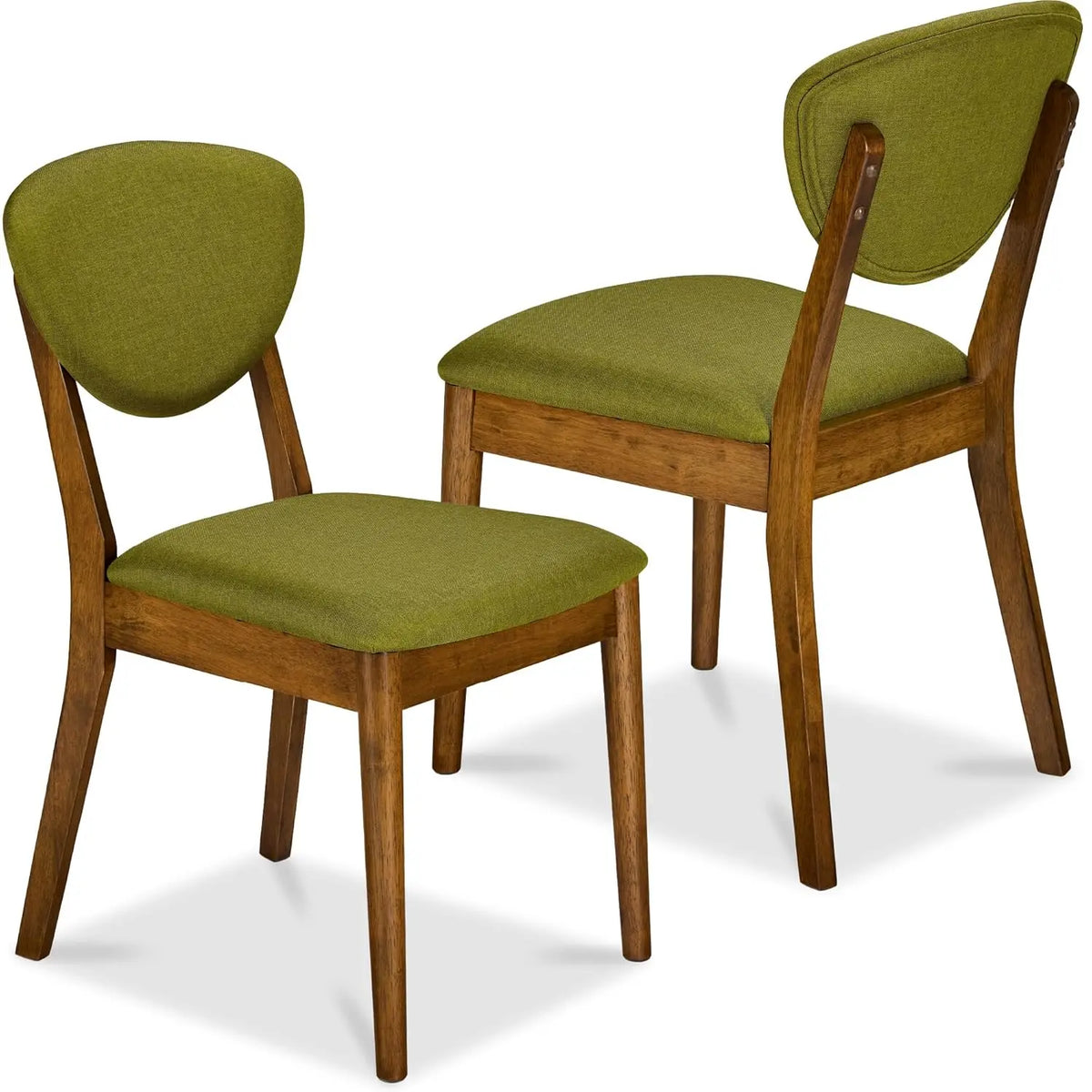 Dining Chairs Set Of 2 Mid-Century Modern Upholstered