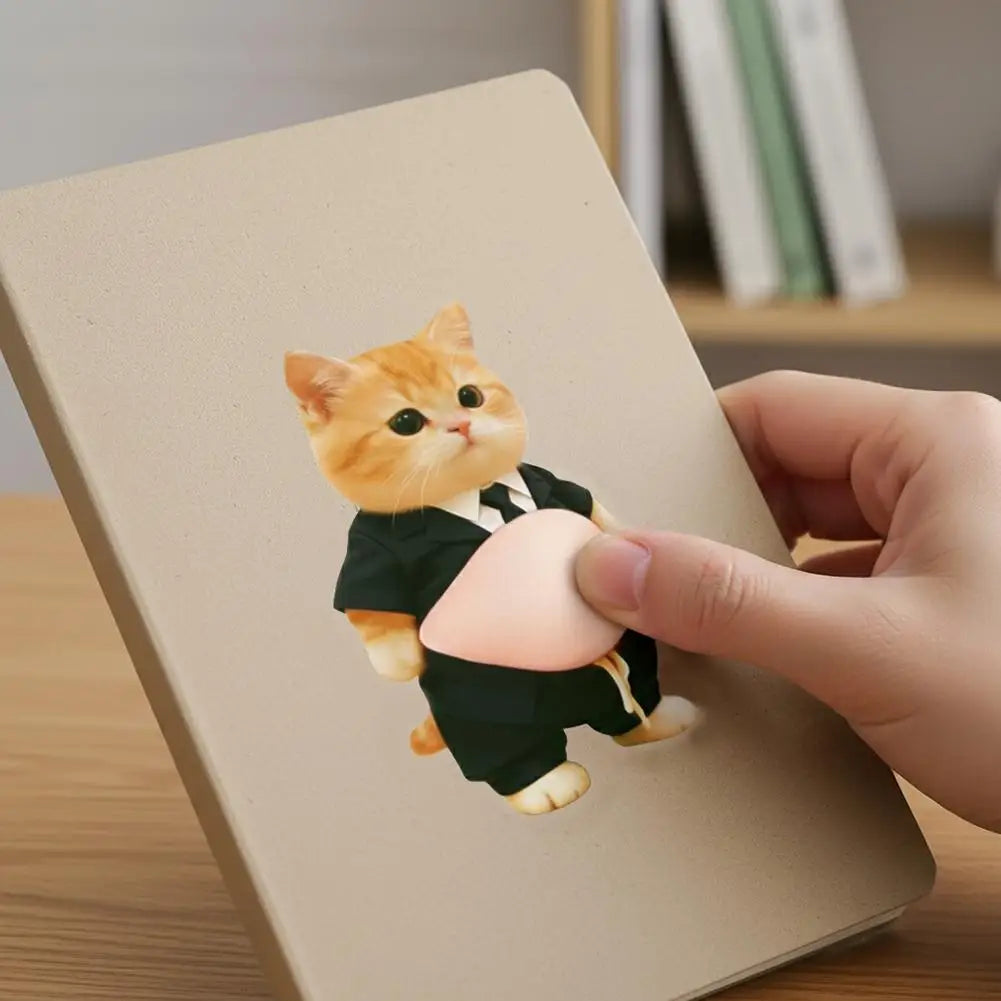 3D Kawaii Cat Belly Sticker For Phone Decor