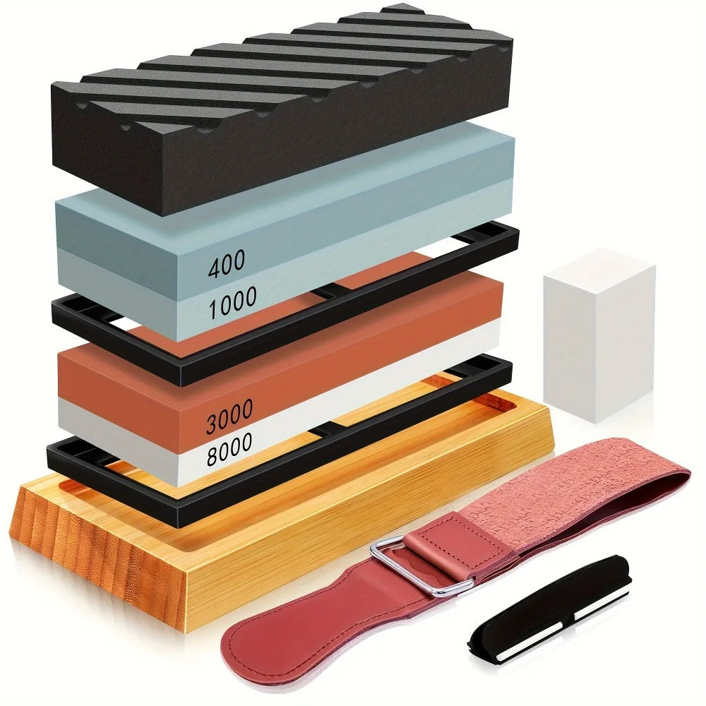 Professional Knife Sharpening Stone Set Kit
