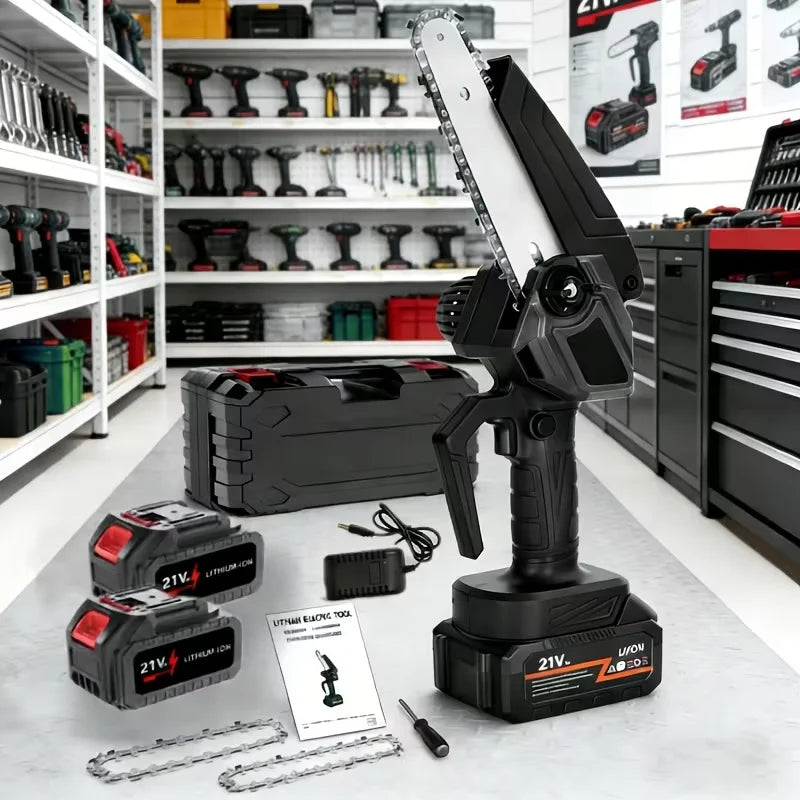 ZAWRT Cordless Chainsaw With Safety Lock