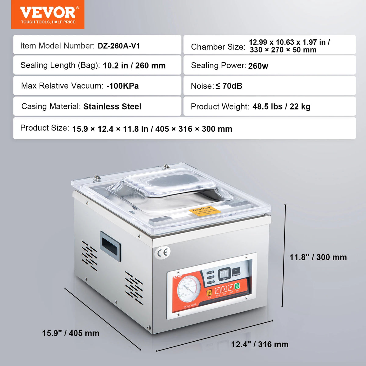 SucceBuy DZ-260A Chamber Vacuum Sealer For Home Storage