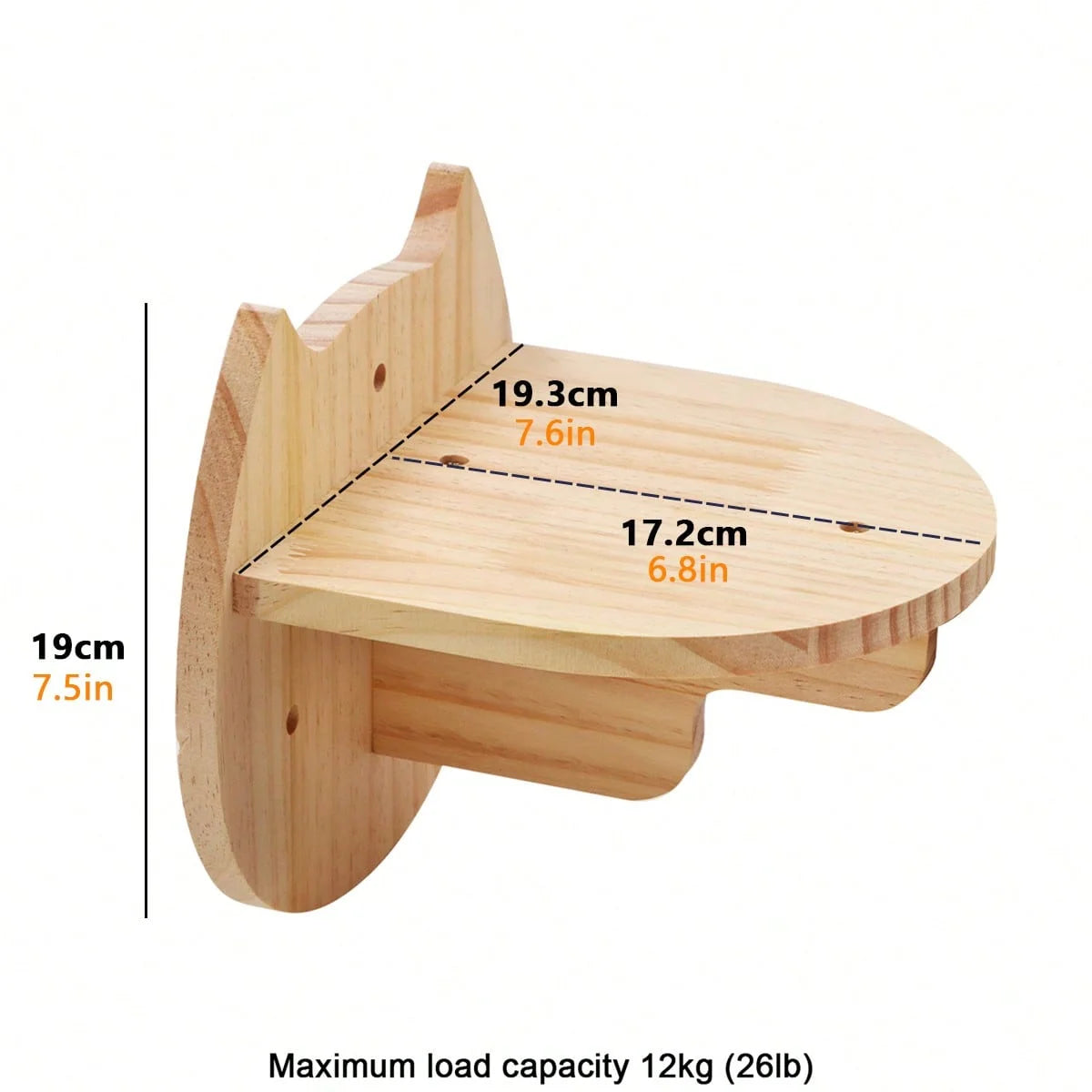 CWV Cat Wall Climbing Shelf With Sisal Scratcher