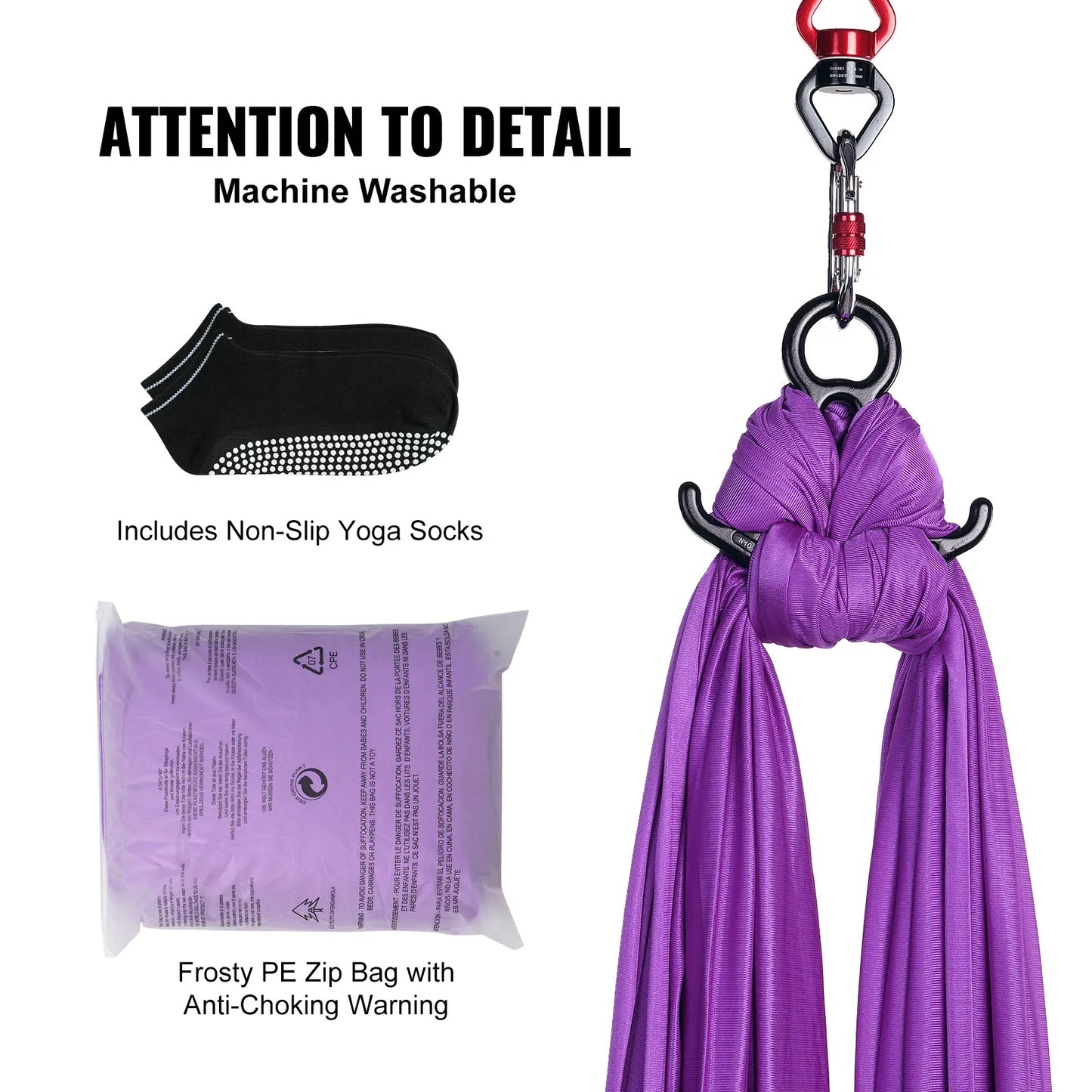 Vevor Premium Nylon Aerial Yoga Hammock Kit