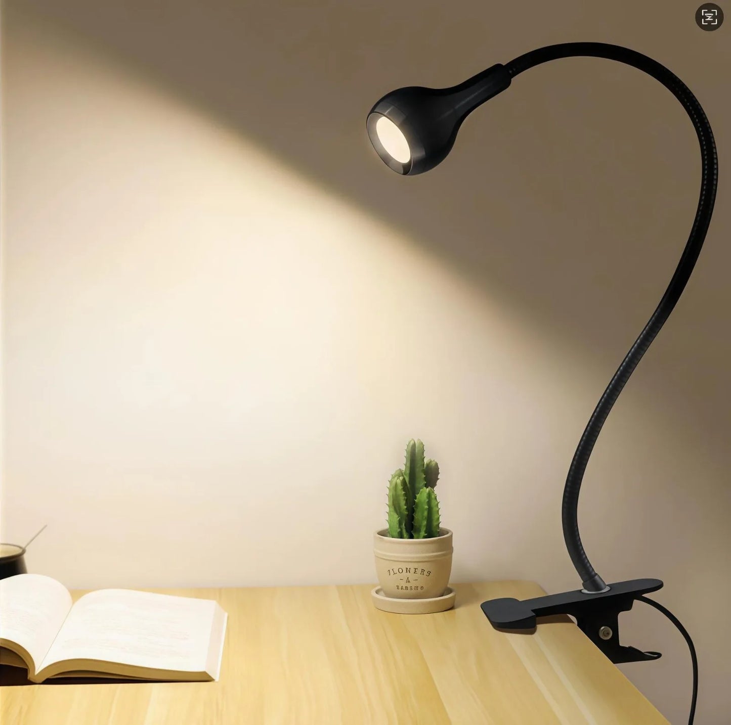 USB LED Book Light With Clip Holder